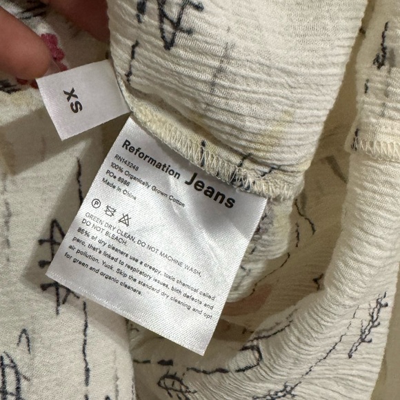 Reformation Anita Midi Dress Tonga Size S - Picture 7 of 7